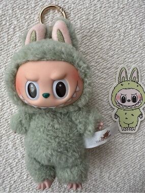 authentic exciting macaron green grape labubu